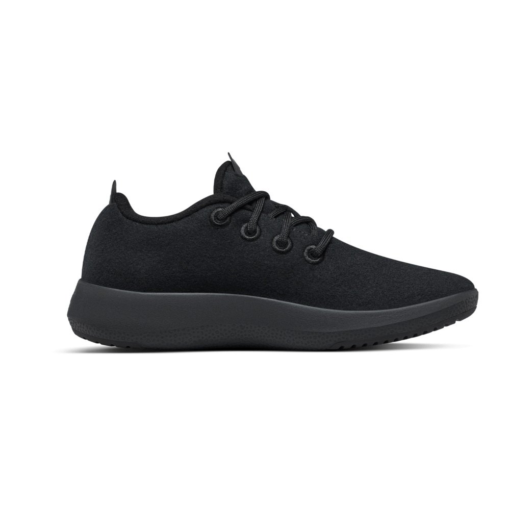 Allbirds Men\'s Sneakers Black - Wool Runner Mizzles - 62980ADJQ